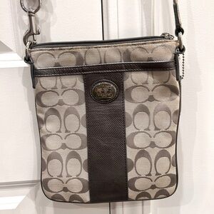 Coach Cross Body Purse in gray